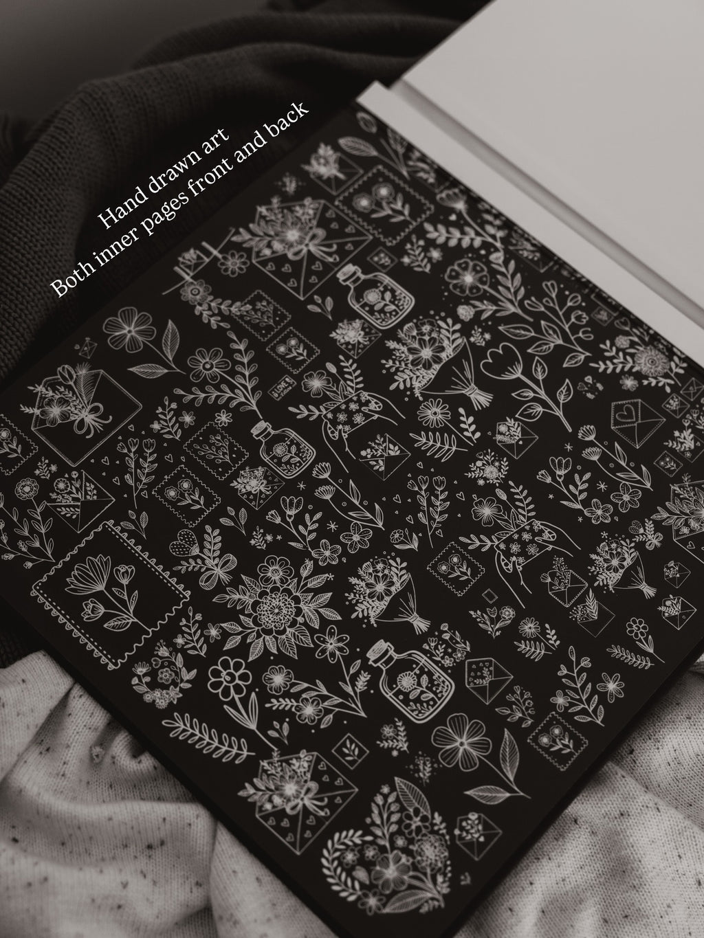 My Family Heirloom Linen Album - (Chocolate - Light brown)