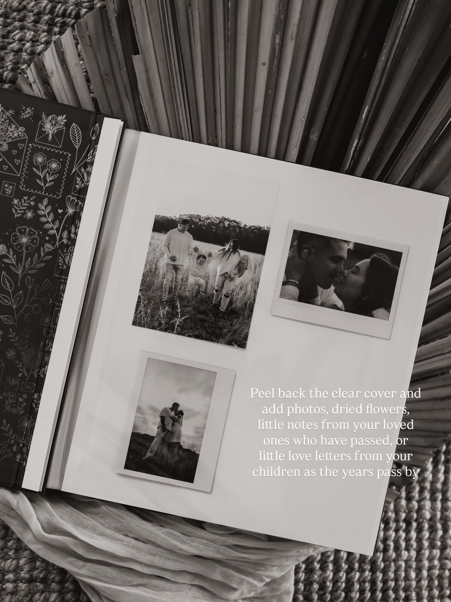 My Family Heirlooms Linen Album - (Beige Wash)