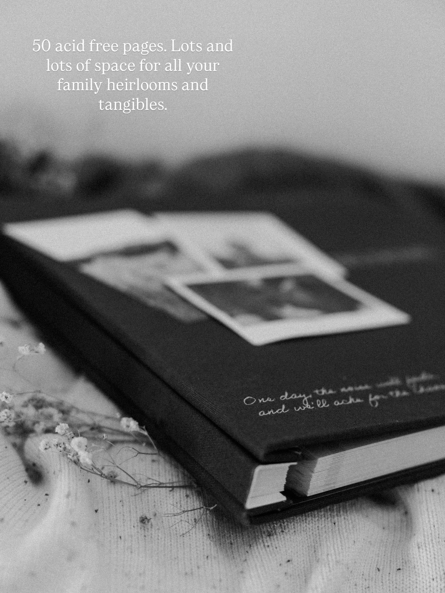 My Family Heirloom Linen Album - (Chocolate - Light brown)